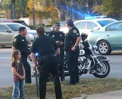 Deputies tend to little girl in NSB during report of suicidal woman
